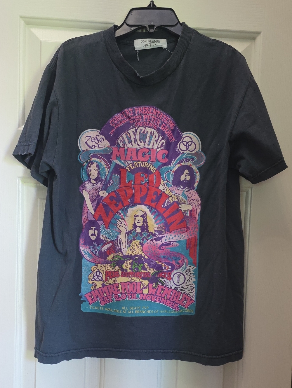 Daydreamer Black Led Zeppelin Electric Magic Graphic Tee